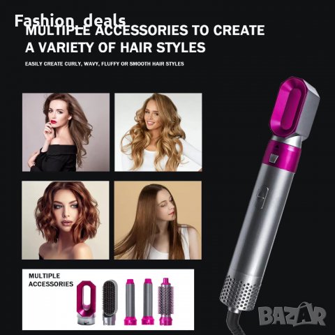 Нов комплект четка с горещ въздух Маша Сешоар за коса Прическа, снимка 7 - Други - 39861826