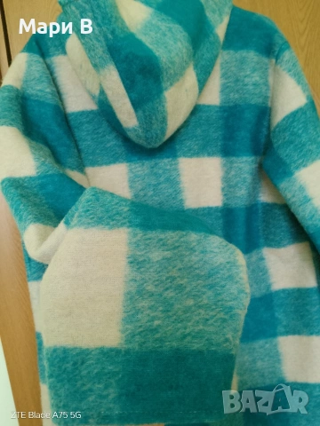 Вълнено горнище с качулка, снимка 6 - Якета - 53384046