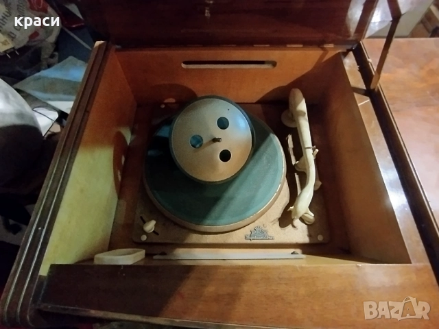 Старо лампово радио Грундинг,радио,грамофон и магнетофон, снимка 5 - Антикварни и старинни предмети - 52957976