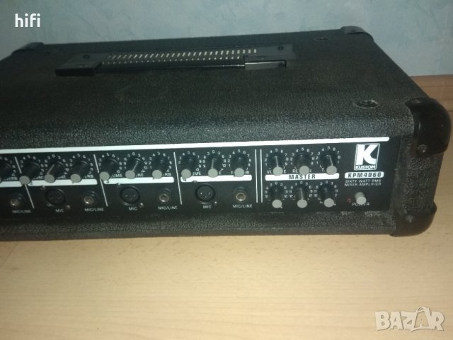 Усилвател с миксер Kustom KPM4060, снимка 3 - Ресийвъри, усилватели, смесителни пултове - 44168422