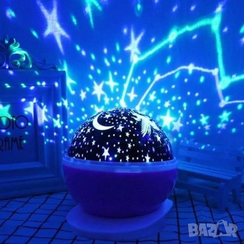 Нощна лампа детски планетариум