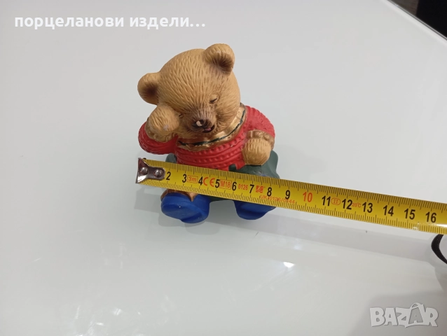 Стара касичка мече керамика, снимка 4 - Антикварни и старинни предмети - 52690136