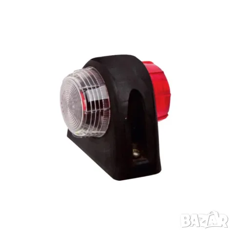 LED габарит рогче 70 mm 12-24V бяло-червен