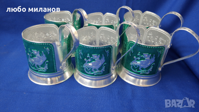 Руски подстакани за чай, 6 бр комплект