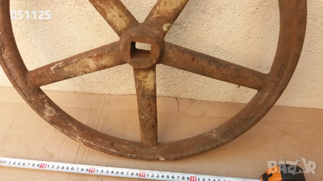 старо огромно колело, чигун , снимка 8 - Антикварни и старинни предмети - 50588697