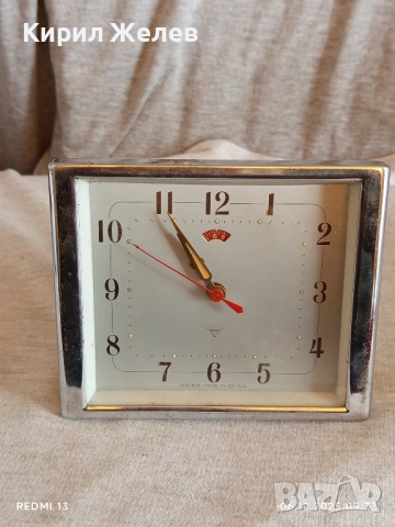 Стар механичен будилник CHINA много запазен за КОЛЕКЦИЯ ДЕКОРАЦИЯ 49187