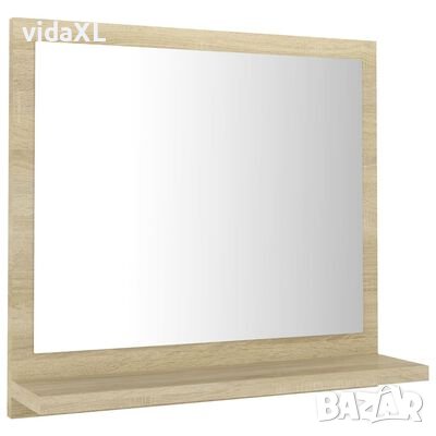 vidaXL Огледало за баня, дъб сонома, 40x10,5x37 см, ПДЧ(SKU:804556, снимка 1