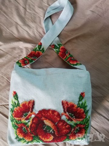 Дамска чанта с мъниста , снимка 14 - Чанти - 35760410