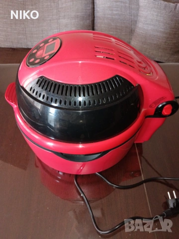 Продавам Ерфаер Фритюрник Кlarstein VitAir 1400W 9L Комби Червен, снимка 12 - Печки, фурни - 53769622