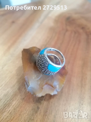  Сребърен пръстен, снимка 13 - Пръстени - 52186555