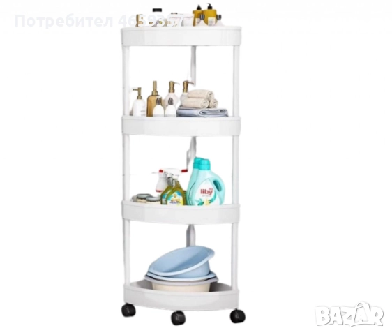 Ъглова въртяща се поставка Corner Storage Rack , снимка 7 - Аксесоари за кухня - 52584456