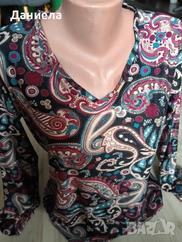 Дамски блузи Юнона 40-42, снимка 3 - Блузи с дълъг ръкав и пуловери - 52671096