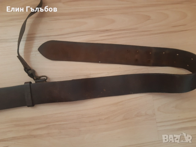 Колан офицерски с портупей, естествена кожа, снимка 9 - Антикварни и старинни предмети - 52823588