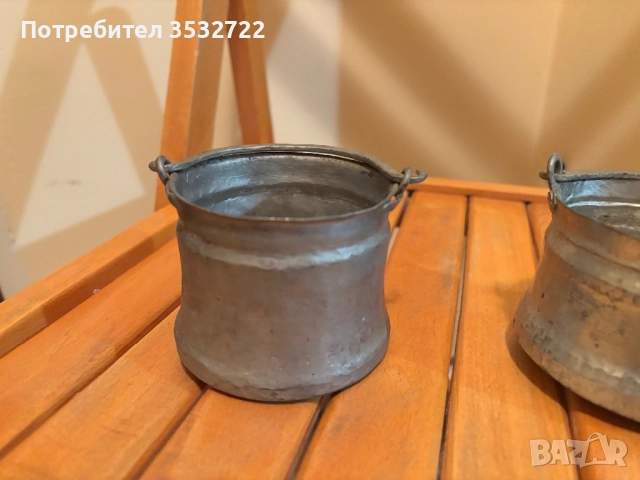 Две малки бакърчета, снимка 3 - Колекции - 52175254