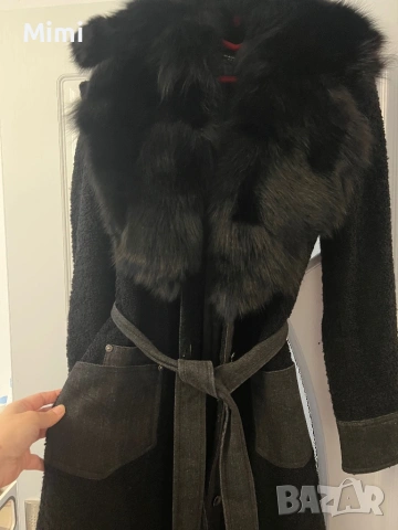 Палто Букле с естествена яка, снимка 9 - Якета - 49466168