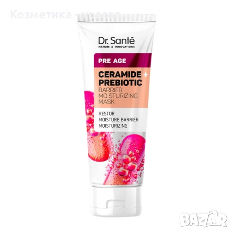 Dr. Sante PRE AGE Овлажняваща маска със серамиди и пребиотици за укрепване на бариерата, 75 мл