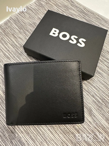 BOSS Arezzo / 100% ЕСТЕСТВЕНА Кожа / Портфейл, снимка 2 - Портфейли, портмонета - 53207753
