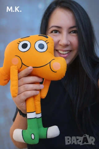 Гъмбол, Дарвин от Гъмбол, Darvin, Gumball, снимка 3 - Плюшени играчки - 53691188