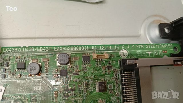 MAIN AV EAX65388003(1.0) LG 42LB620V for 42inc DISPLAY LC420DUH FG P2, снимка 2 - Части и Платки - 48562138