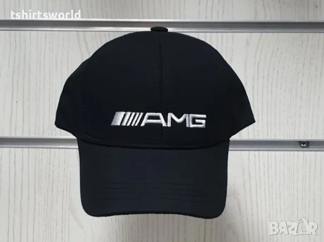 Нова шапка с козирка на автомобилната марка Mercedes AMG (Мерцедес) с бяло лого, снимка 3 - Шапки - 48249846