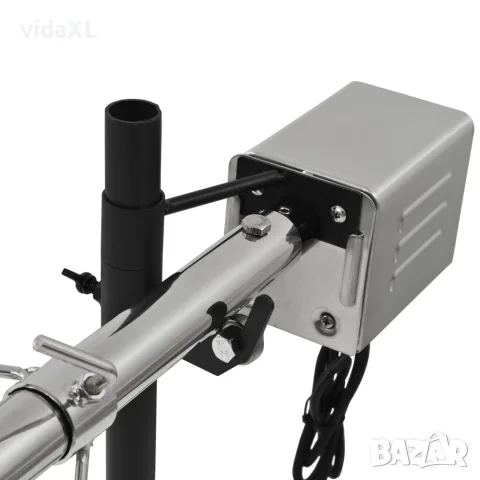 vidaXL Шиш за чеверме с мотор, неръждаема стомана, 207x45x81 см, снимка 5 - Барбекюта - 56147632