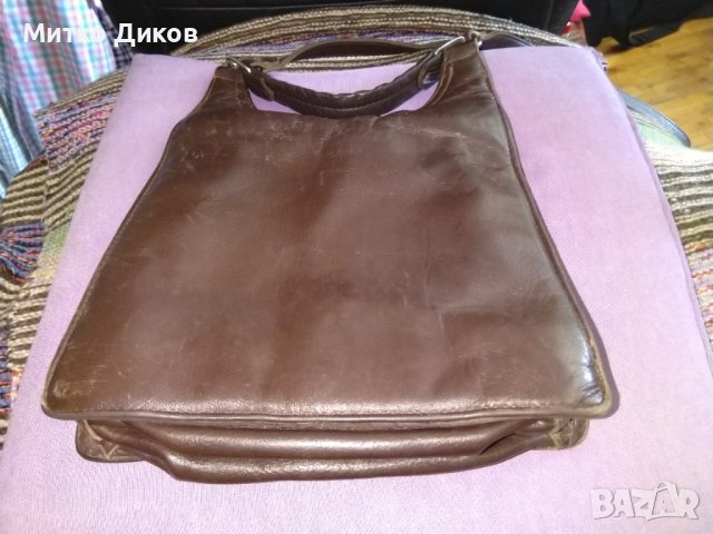 Marc Chantal маркова френска чанта за през рамо женска от естествена кожа 26х26х12см, снимка 8 - Чанти - 41496152