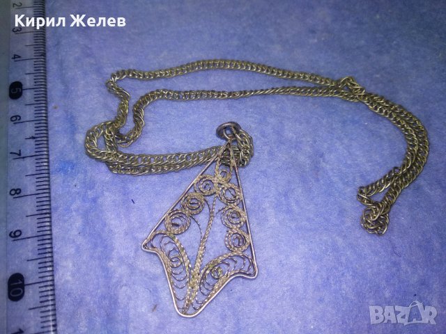 СТАРИНЕН СРЕБЪРЕН МЕДАЛЬОН ФИЛИГРАННО СРЕБРО ВИСОКА ПРОБА с НОВА ВЕРИЖКА от Неръждаема СТОМАНА 34411, снимка 10 - Антикварни и старинни предмети - 39677504