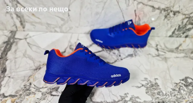 Adidas Мъжки Сини Маратонки от 40 до 45 номер👟Мъжки Спортни Обувки В Син Цвят Адидас Код P545, снимка 5 - Маратонки - 50280362