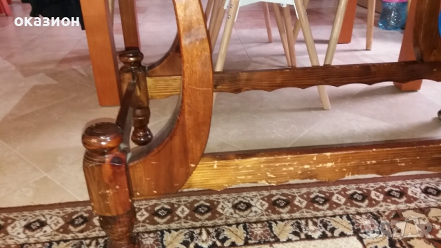 дървена холна маса, снимка 3 - Маси - 52676638