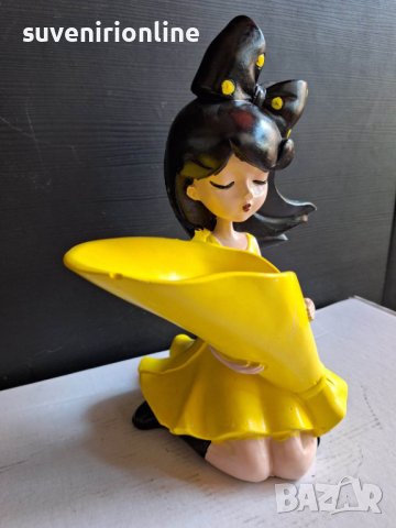 декоративна статуетка момиче вазичка за изкуствено цвете, снимка 2 - Статуетки - 41000396