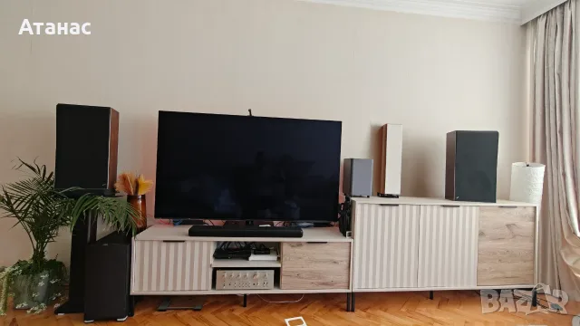 Hi-Fi усилвател Frey + Тонколони B&O S60 + Субуфер Jamo E 5SUB.5 + Кабели