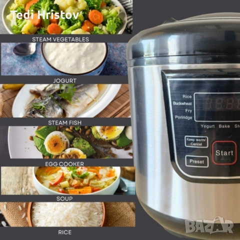 Smart Мултикукър 4L, 700W – 12 програми, таймер, 474, снимка 3 - Друга електроника - 52240970
