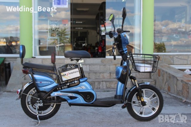 Електрически скутер-велосипед EBZ16 500W - BLUE , снимка 3 - Мотоциклети и мототехника - 41827635