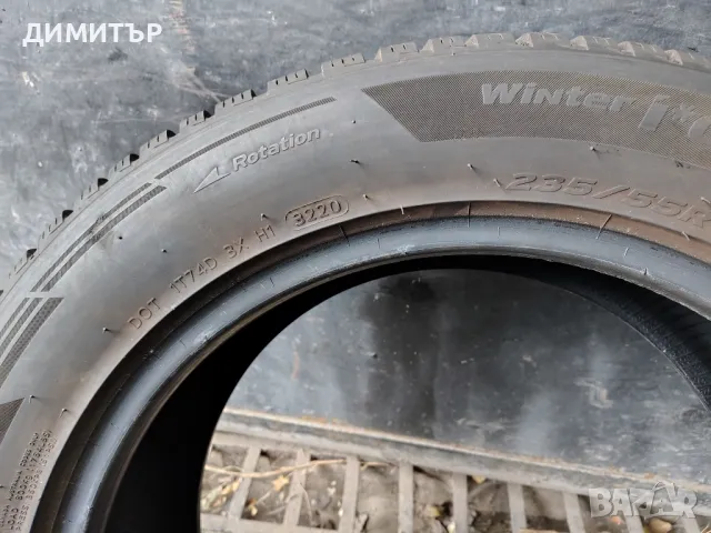 4бр.зимни гуми HANKOOK 235/55/18 100H DOT 3220, снимка 6 - Гуми и джанти - 49377096