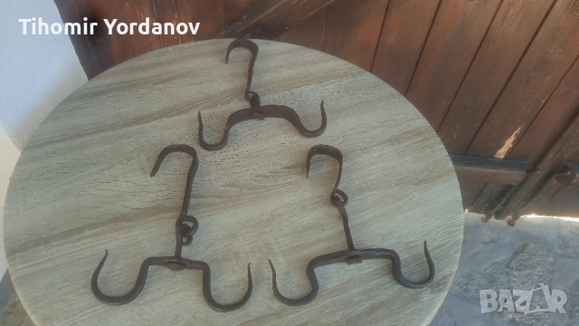 Ченгели,куки за месо., снимка 2 - Антикварни и старинни предмети - 51546004