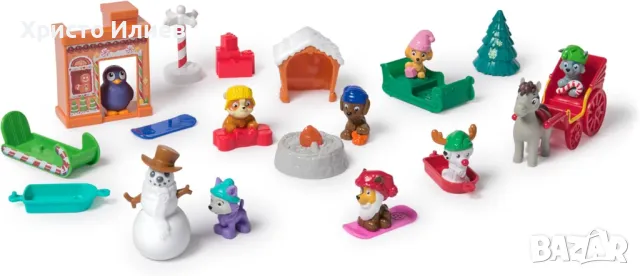 Коледен календар Paw Patrol с кученца и аксесоари изненада Пес Патрул Адвент календар, снимка 2 - Други - 48332512