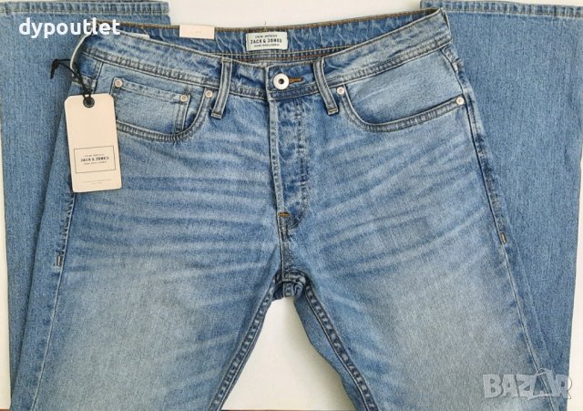 Jack & Jones Clark Red - Мъжки дънки Regular Fit, размер - 32W/"32, снимка 4 - Дънки - 39754503