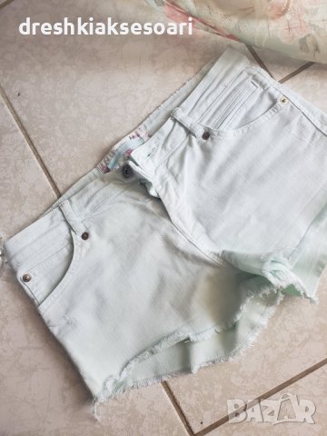 Ментови Къси дънки Бершка, снимка 1