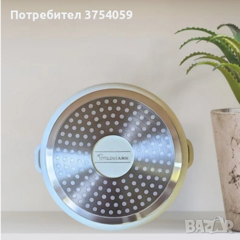 Дълбока тенджера Goldmann GM-0624B с мраморно покритие, 24 см, 6.2 л, индукция, снимка 6 - Съдове за готвене - 53076185