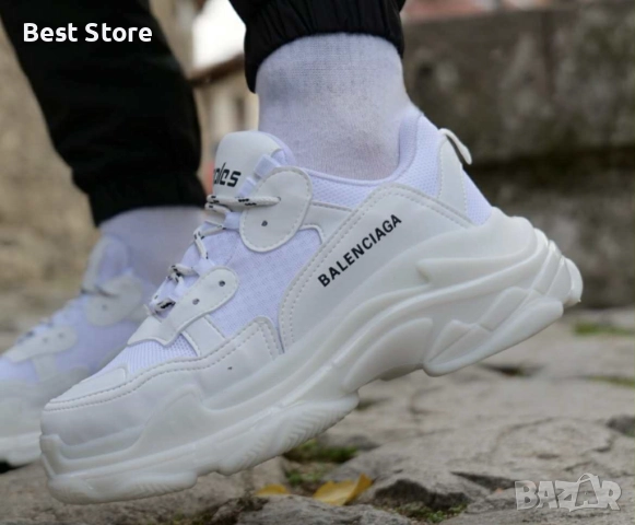 Balenciaga Triple S Бели Дамски Маратонки 36-40 Номер 