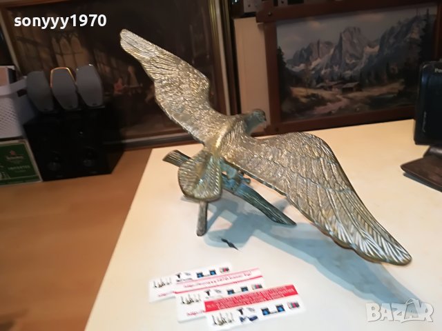 ГОЛЯМА ПТИЦА 46СМ-МЕД/МЕСИНГ 1001231554, снимка 17 - Антикварни и старинни предмети - 39255923