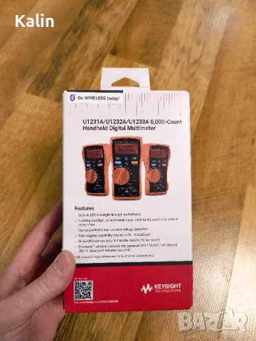 Agilent KEYSIGHT U1233A 6000 Count True RMS мултиметър, снимка 3 - Друга електроника - 49741158