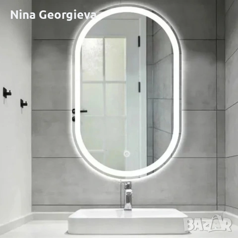 Елегантно LED огледало, снимка 4 - Огледала - 53858032