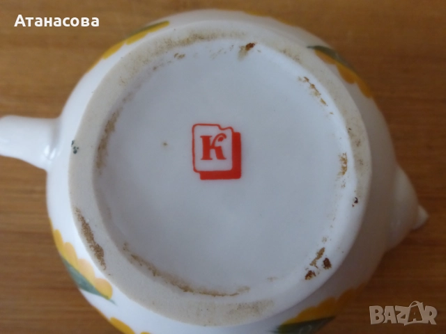Украински порцеланов мини чайник чайниче 1970 г, снимка 10 - Аксесоари за кухня - 52496711