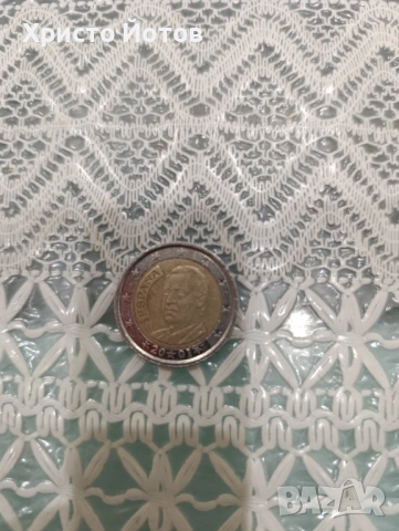 Рядка монета 2€ Испания