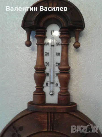 Стенен барометър, снимка 3 - Антикварни и старинни предмети - 48210581