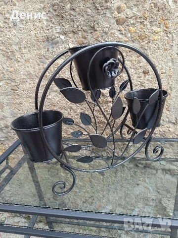 цветарник метален , снимка 4 - Декорация за дома - 51762024