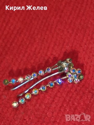 СТАРИ НЕЖНИ СРЕБЪРНИ РЕТРО ОБЕЦИ ВИСОКА ПРОБА СРЕБРО 28767