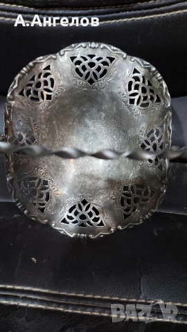 Посребрен съд , снимка 3 - Антикварни и старинни предмети - 51046486