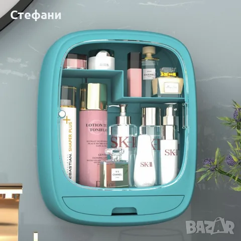 Висящ шкаф за баня, предназначен за съхранение на кремове, грим и разнообразна козметика. 